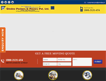 Tablet Screenshot of omdeopackersandmovers.com